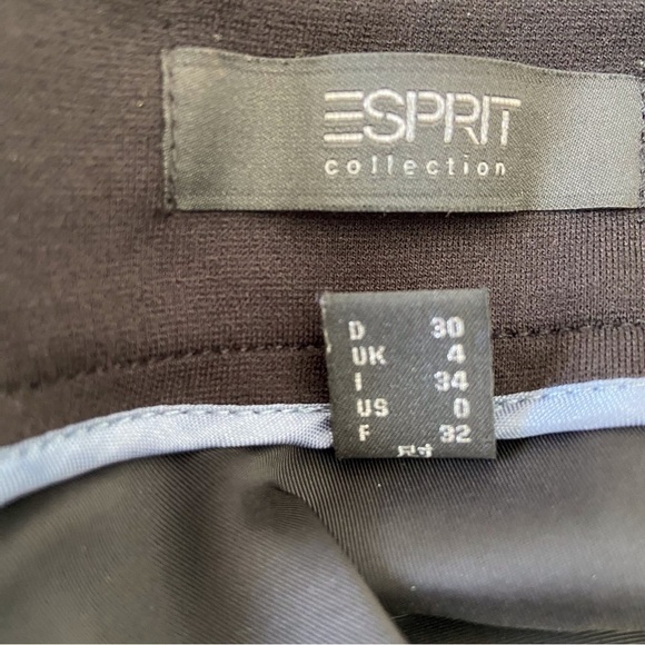 Esprit Black mini skirt soft jersey stretchy contemporary size 0 - Picture 3 of 13